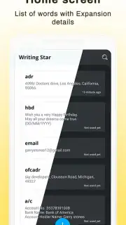 Writing Star: Text Expander & Auto-complete text скриншот 13