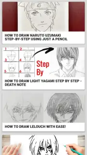 Learn to draw anime скриншот 11