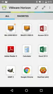 VMware Horizon Client скриншот 7