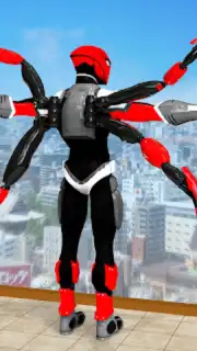 Black Spider Rope Superhero скриншот 11