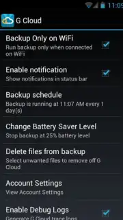 G Cloud Backup скриншот 7
