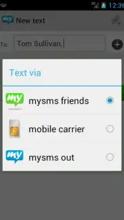 mysms - SMS anywhere скриншот 5