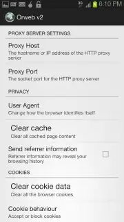 Orweb: Private Web Browser скриншот 12