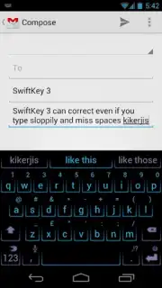 SwiftKey 3 Keyboard Free скриншот 1