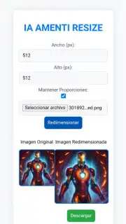 IA AMENTI RESIZE скриншот 2