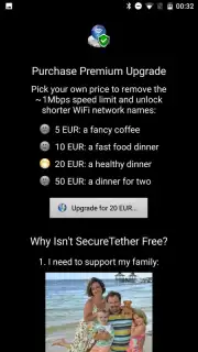 SecureTether WiFi скриншот 1