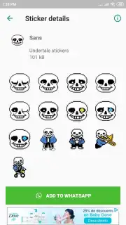 Undertale & Deltarune Stickers for WhatsApp скриншот 3