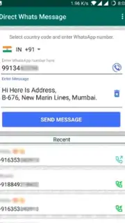 Direct Whats Message скриншот 1