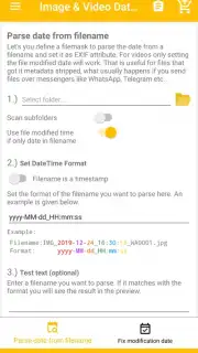 Image & Video Date Fixer скриншот 1