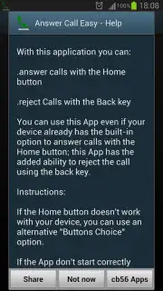 Answer Call Easy скриншот 1