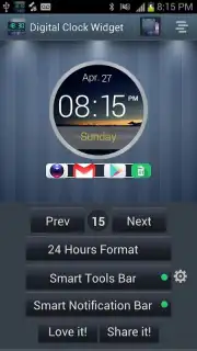 Digital Clock Widget скриншот 3
