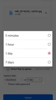 Firefox Send скриншот 4