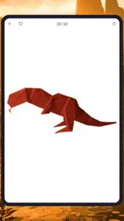 Origami dinosaurs paper shapes скриншот 19