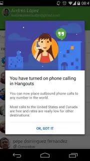 Hangouts Dialer скриншот 3