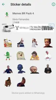 Brazil Funny Memes - Stickers Whatsapp скриншот 1