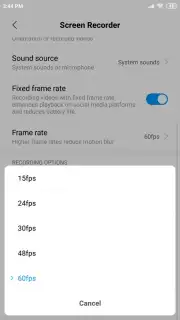 MIUI Screen recorder скриншот 4