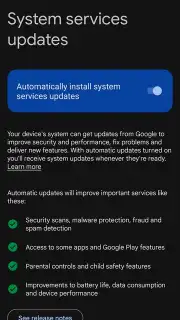 Google Play services скриншот 2