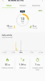 Samsung Health (Android Wear) скриншот 6