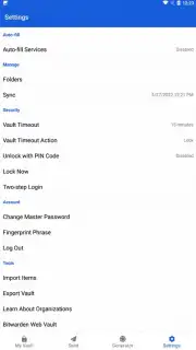 Bitwarden скриншот 1
