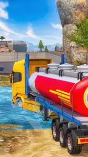 Oil Tanker Transport Offroad Truck Driver скриншот 1