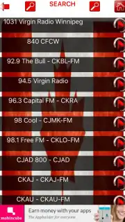 FM Canadian Radio Top скриншот 1